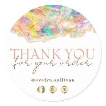 Opal Design danke Ihnen Aufkleber