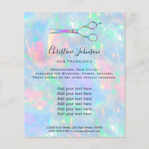 Opal-Design für berufliche Friseure Flyer