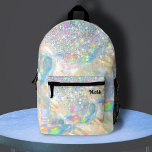 Opal-Edelstein-Imitat-Glitzer Bedruckter Rucksack<br><div class="desc">Glitzer-Backpack</div>
