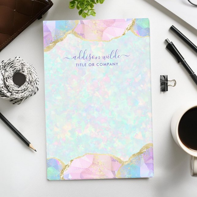 Opal Gemstone Pastel Moderne, unglaubliche Geschäf Post-it Klebezettel (Von Creator hochgeladen)