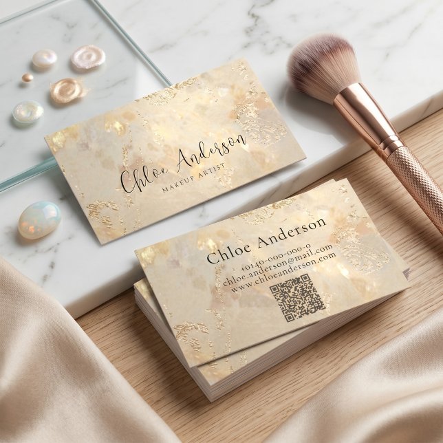 Opal Glow Minimalistische Visitenkarte (Von Creator hochgeladen)