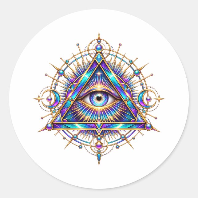Opal Halo Eye Aufkleber (Vorderseite)