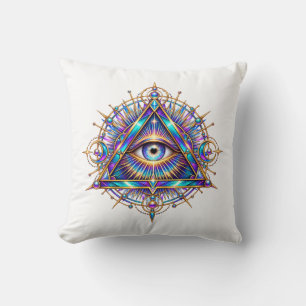 Opal-Halo-Kissen mit Augen-Motiv Kissen