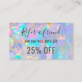 Opal-Hintergrundekarte Visitenkarte