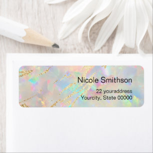 Opal-Hintergrundetiketten