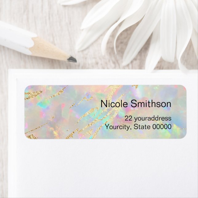 Opal-Hintergrundetiketten (Insitu)