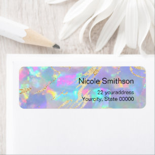 Opal-Hintergrundetiketten