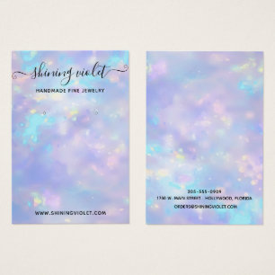Opal Holographic Earring & Necklace Display