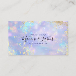 Opal Holographic MUA Beauty Salon Makeup Artist Visitenkarte