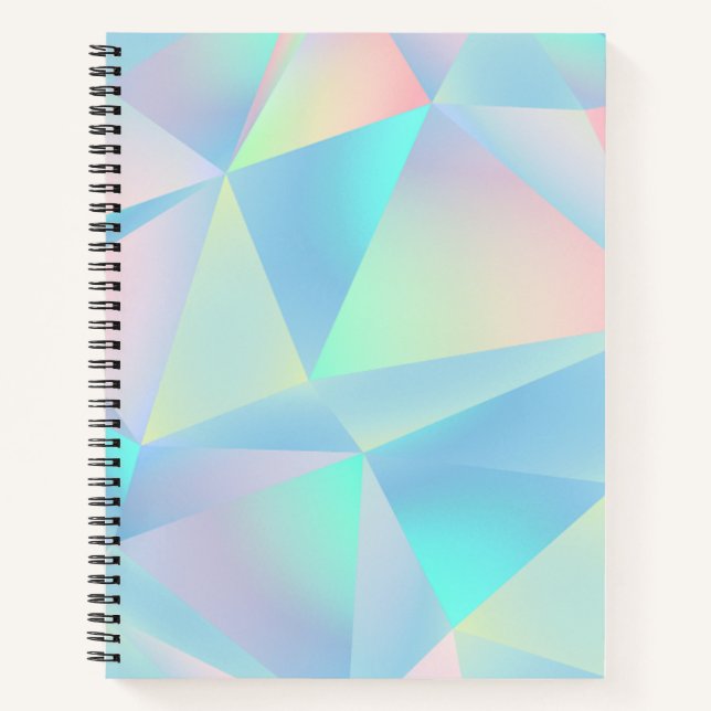 Opal Holographic Spiral Notebook Notizbuch (Vorderseite)