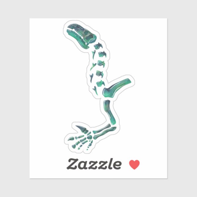 Opal Iguanodon Dinosaur Aufkleber (Blatt)