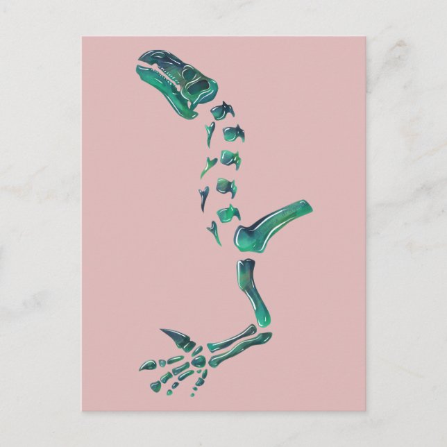 Opal Iguanodon Dinosaur Postkarte (Vorderseite)