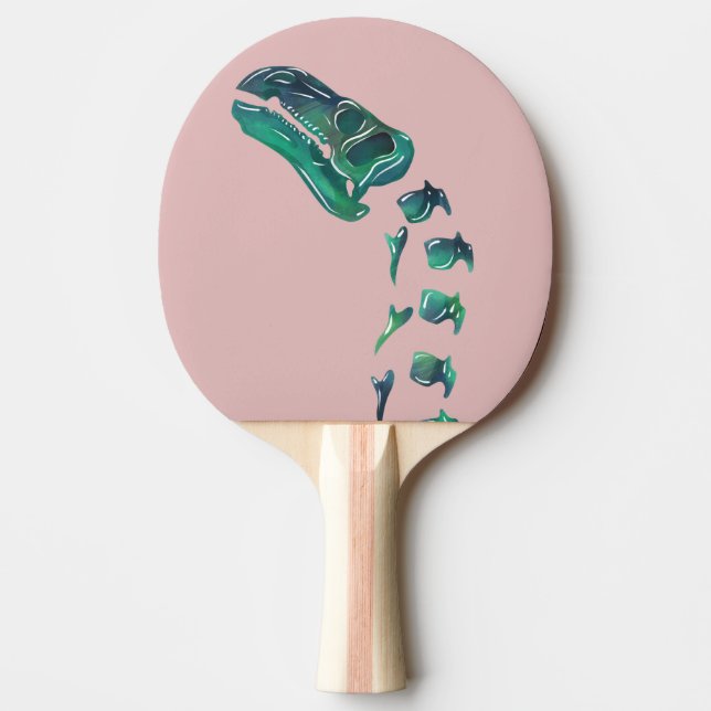 Opal Iguanodon Dinosaur Tischtennis Schläger (Vorderseite)