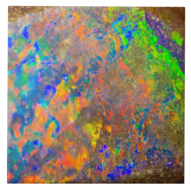 Opal-Kristall-Edelstein Fliese (Vorderseite)