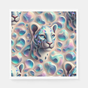 Opal Leopardenprint Luxus Servietten