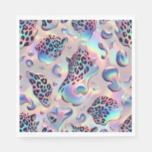 Opal Leopardenprint Luxus Servietten