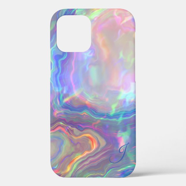 Opal Monogram Phone Case (Rückseite)