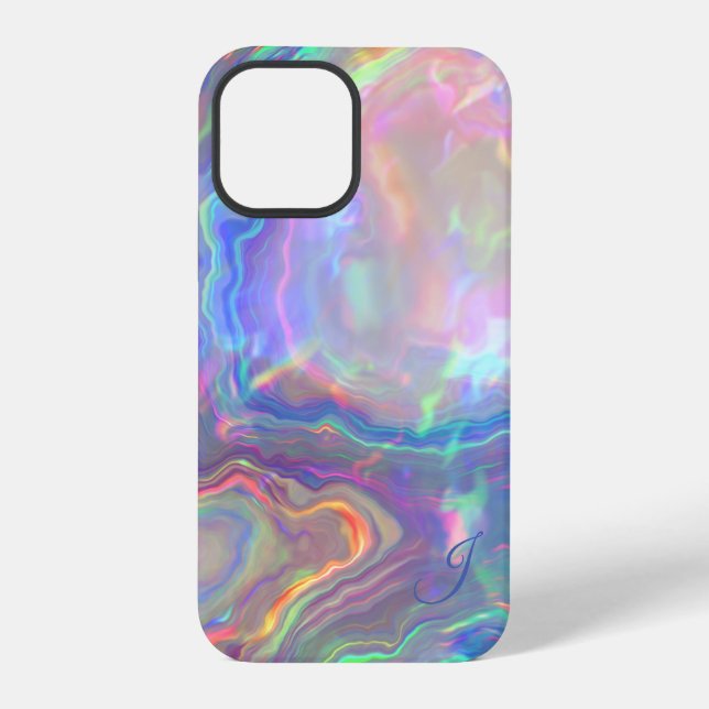 Opal Monogram Phone Case iPhone Hülle (Rückseite)