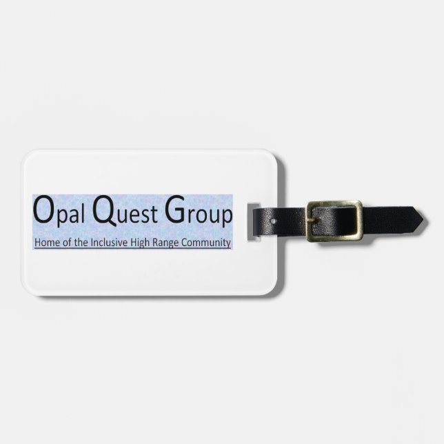 Opal Quest Group Luggage Tag Gepäckanhänger (Vorderseite horizontal)