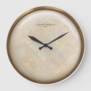 Opal-Replikat Gesicht Grand Central Quarz Große Wanduhr