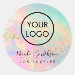 Opal-Sticker Runder Aufkleber