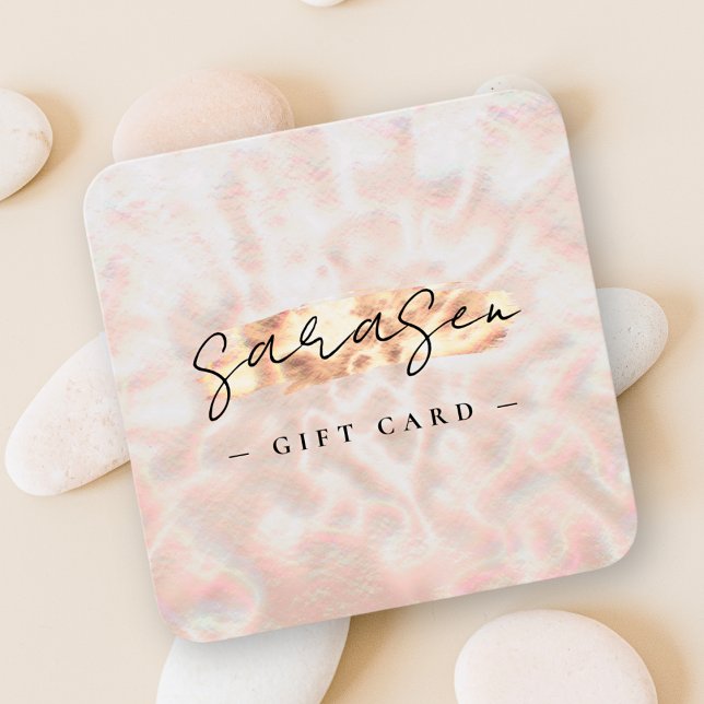 Opal Stone Background Geschenkzertifikat Rose Gold (Von Creator hochgeladen)