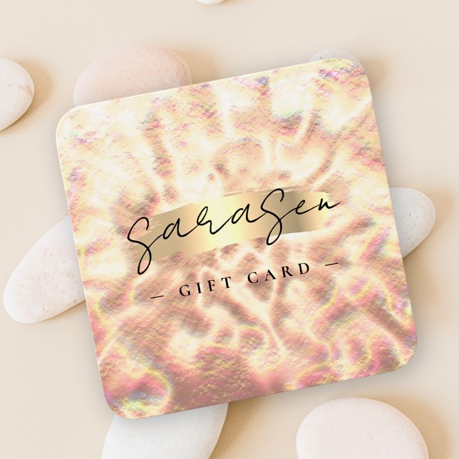 Opal Stone Background Geschenkzertifikat Rose Gold (Von Creator hochgeladen)