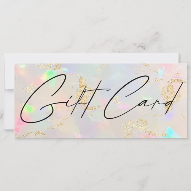opal stone gift certificate (Vorderseite)