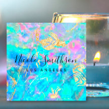 Opal-Textur und Imitate Golddetails quadratisches 