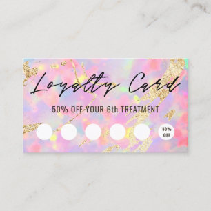 Opal Texture Loyalty Karte