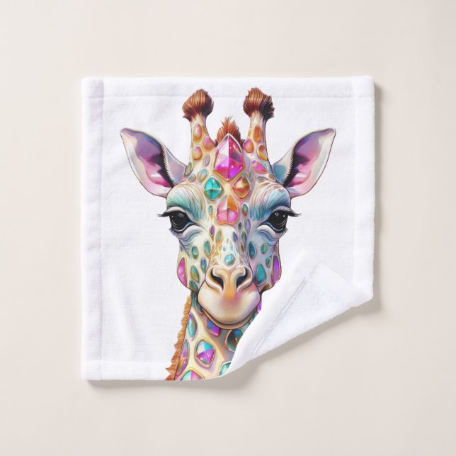 Opal the Giraffe Badhandtuch Set (Waschlappen)