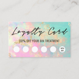 Opal-Treuekarte Visitenkarte