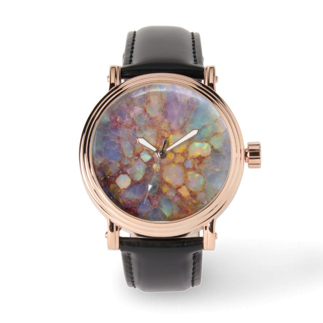 Opal-Uhr-Gesicht Armbanduhr (Vorderseite)
