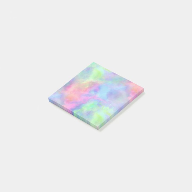 opal watercolor splash : post-it klebezettel (angewinkelt)