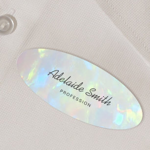 opaler Foto-Hintergrund Namensschild