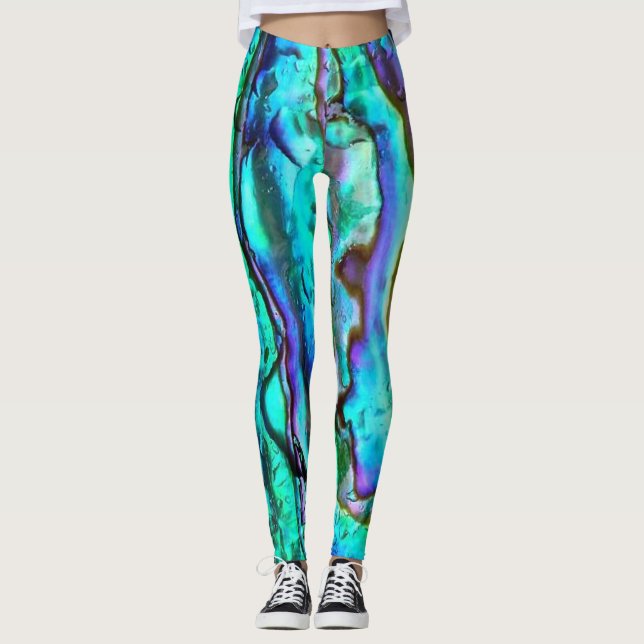 Opalmondstein-schillernde Leggings (Vorderseite)