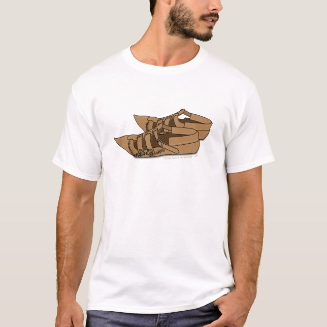 Opanke Balkan Volkstanzen-Schuhe T-Shirt (Vorderseite)