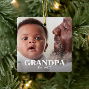 OPAPA Errichtet Jahres Foto Keramik Ornament