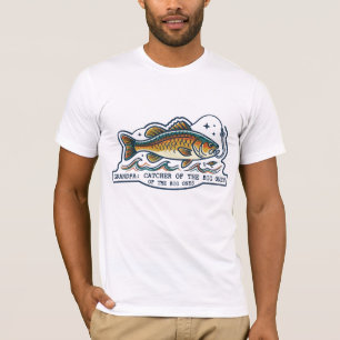 OPAPA FÄNGER DER GROSSEN FISCHE RETRO VATERTAG T-Shirt