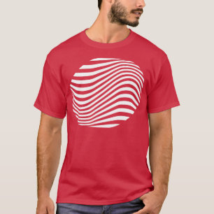 opart geometrische Linienform T-Shirt