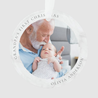 Opa's erstes Weihnachts-Foto Keepake Ornament