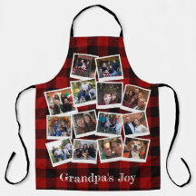 Opa's Joy Foto Collage Rustic Buffalo Kariert