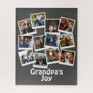 Opa's Joy Foto Frame Collage Modern Trendy Puzzle