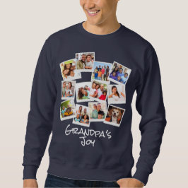 Opa's Joy Foto Frame Collage Modern Trendy T Sweatshirt
