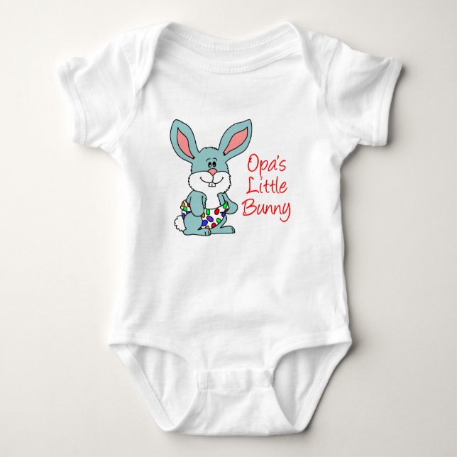 Opas kleiner Hase Baby Strampler (Vorderseite)