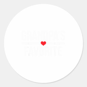 Opa's Liebling  Runder Aufkleber