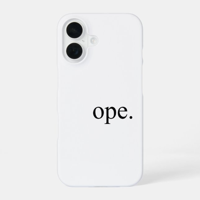 Ope iPhone 16 Hülle (Rückseite)