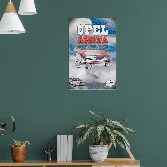 Opel Ascona Car Poster (Wohnzimmer 1)