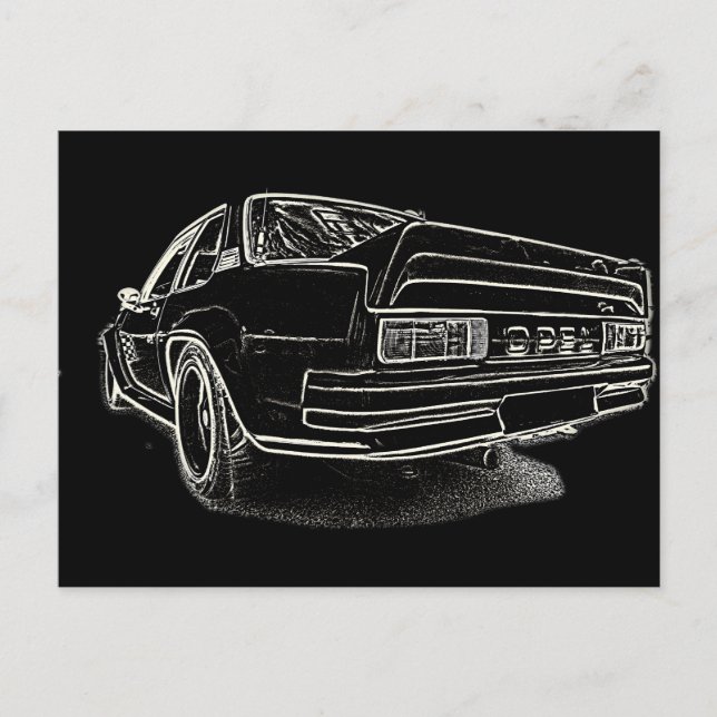 Opel Ascona i400 Postkarte (Vorderseite)