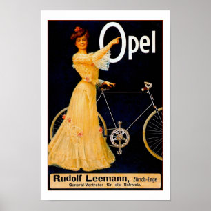 Opel Bicycles Vintages Werbeplakat Poster